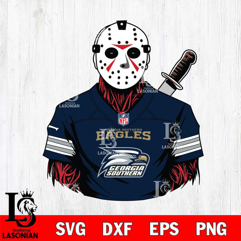Georgia Southern Eagles Jason Voorhees Horror 4 Svg Eps Dxf Png File, NCAA svg, Digital Download, Instant Download