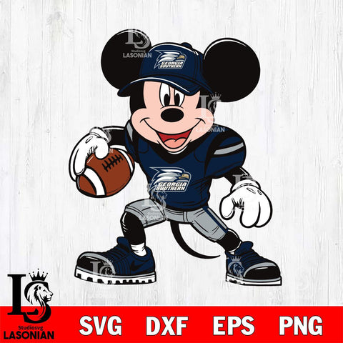 Georgia Southern Eagles Mickey Mouse Svg Eps Dxf Png File, NCAA svg, Digital Download, Instant Download
