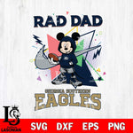 Georgia Southern Eagles Mickey Wearing Hoodie Rad Dad SVG DXF EPS PNG FILE, NCAA File Cut,Digital Download,Instant Download