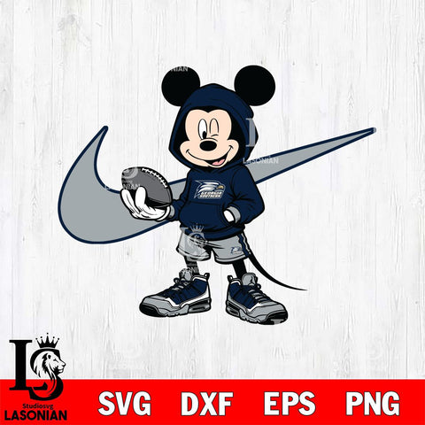 Georgia Southern Eagles Mickey Wearing Hoodie Sport Svg Eps Dxf Png File, NCAA svg, Digital Download, Instant Download