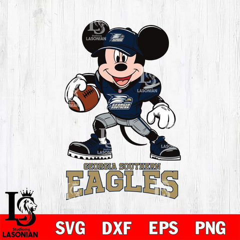 Georgia Southern Eagles Mikey Mouse Disney, Svg Eps Dxf Png File, Digital Download