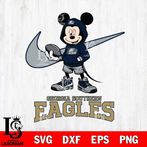 Georgia Southern Eagles Mikey Mouse Disney NIKE, Svg Eps Dxf Png File, Digital Download