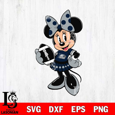 Georgia Southern Eagles Minnie Mouse Svg Eps Dxf Png File, NCAA svg, Digital Download, Instant Download
