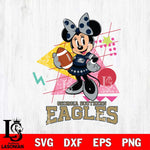 Georgia Southern Eagles Minnie Mouse Sport SVG DXF EPS PNG FILE, NCAA File Cut,Digital Download,Instant Download