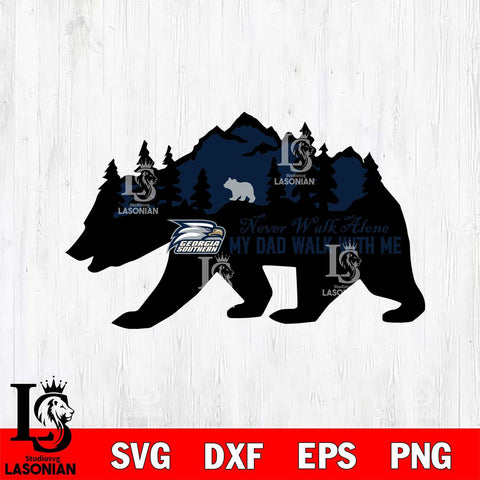 Georgia Southern Eagles My Dad Walk With Me Svg Eps Dxf Png File, Digital Download, Instant Download