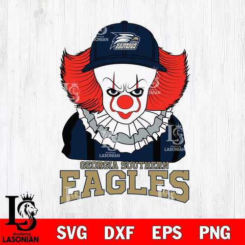 Georgia Southern Eagles Pennywise Horror Sport 10 Svg Eps Dxf Png File, Digital Download