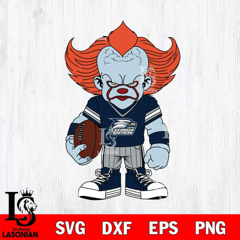 Georgia Southern Eagles Pennywise Horror Sport 11 Svg Eps Dxf Png File, Digital Download