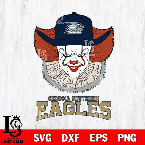 Georgia Southern Eagles Pennywise Horror Sport 12 Svg Eps Dxf Png File, Digital Download