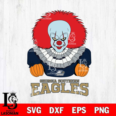 Georgia Southern Eagles Pennywise Horror Sport 3 Svg Eps Dxf Png File, Digital Download