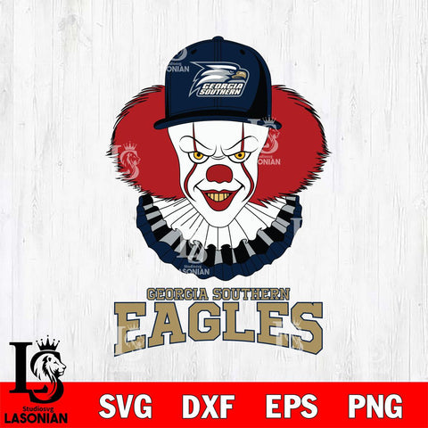 Georgia Southern Eagles Pennywise Horror Sport 4 Svg Eps Dxf Png File, Digital Download