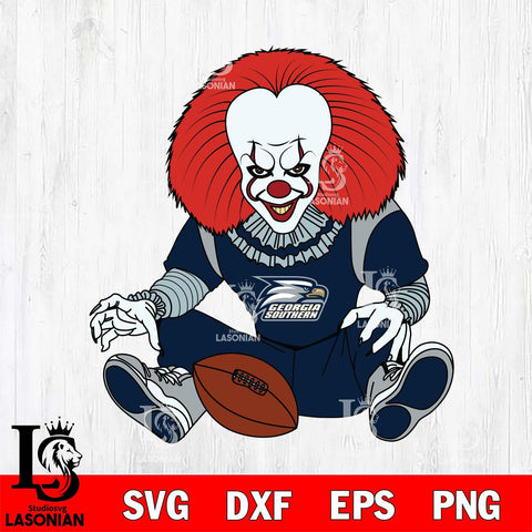 Georgia Southern Eagles Pennywise Horror Sport 6 Svg Eps Dxf Png File, Digital Download