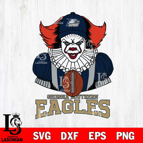 Georgia Southern Eagles Pennywise Horror Sport 9 Svg Eps Dxf Png File, Digital Download