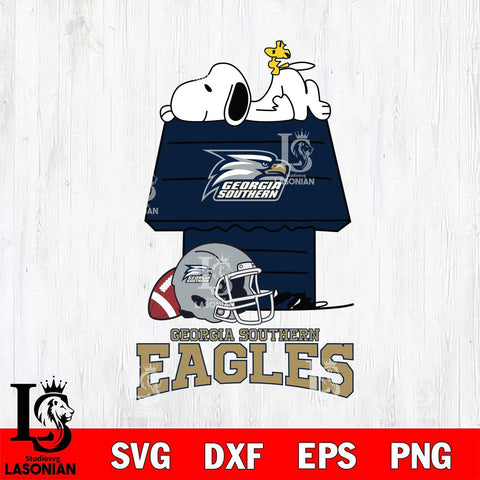 Georgia Southern Eagles Snoopy Chill Football SVG DXF EPS PNG FILE,Snoopy File Cut, NCAA Digital Download,Instant Download,Christmas Silhouette