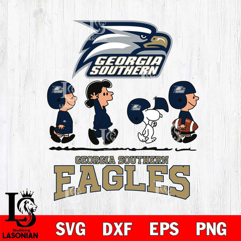 Georgia Southern Eagles Snoopy Sport 12 Svg Eps Dxf Png File, Digital Download