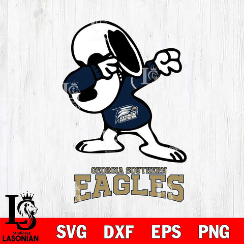 Georgia Southern Eagles Snoopy Sport 3 Svg Eps Dxf Png File, Digital Download