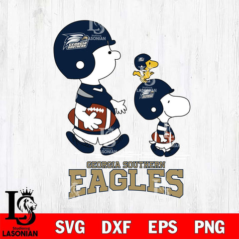 Georgia Southern Eagles Snoopy Sport Svg Eps Dxf Png File, Digital Download