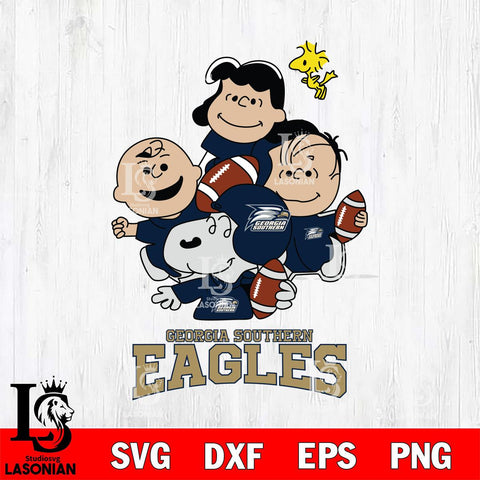 Georgia Southern Eagles Snoopy Sport 4 Svg Eps Dxf Png File, Digital Download