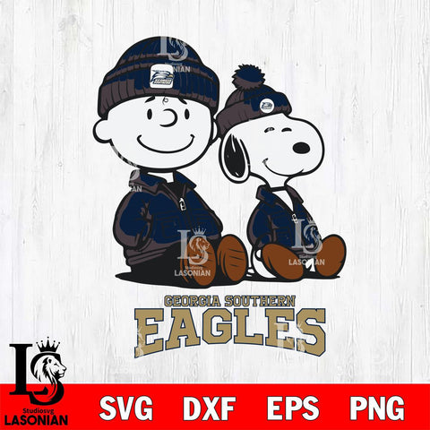 Georgia Southern Eagles Snoopy Sport 6 Svg Eps Dxf Png File, Digital Download
