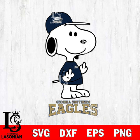 Georgia Southern Eagles Snoopy Sport 8 Svg Eps Dxf Png File, Digital Download