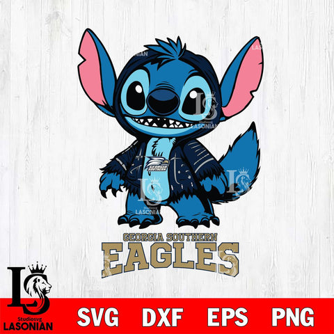 Georgia Southern Eagles Stitch Halloween Svg Eps Dxf Png File, NCAA svg, Digital Download, Instant Download