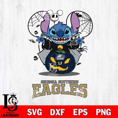 Georgia Southern Eagles Stitch Horror Halloween Svg Eps Dxf Png File, Digital Download, Instant Download
