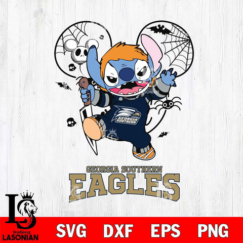Georgia Southern Eagles Stitch Michael Halloween Svg Eps Dxf Png File, Digital Download, Instant Download