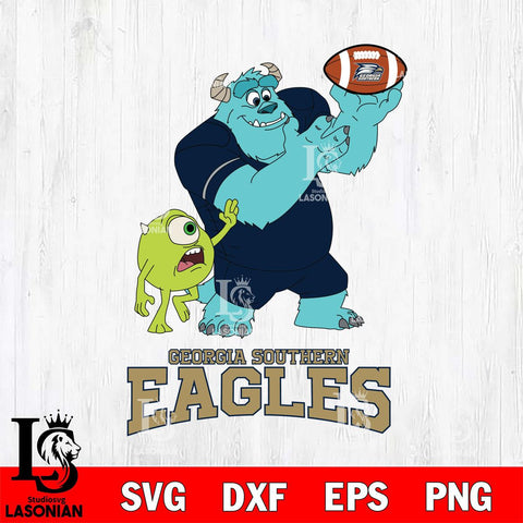 Georgia Southern Eagles Sully & Mike Football Cricut,Christmas SVG DXF EPS PNG FILE, NCAA Digital Download,Instant Download, Silhouette