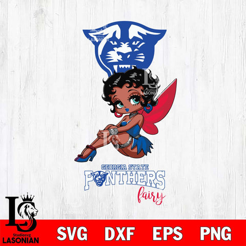 Georgia State Panthers Beauty Black Fairy Betty Boop, Svg Eps Dxf Png File, Digital Download