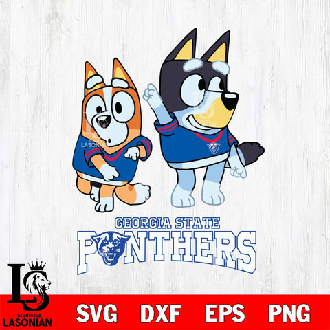 Georgia State Panthers Bluey Chilli Mode Dance Svg Eps Dxf Png File, Digital Download, Instant Download