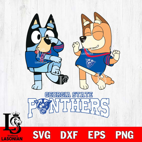 Georgia State Panthers Bluey Chilli Sport Svg Eps Dxf Png File, Digital Download, Instant Download