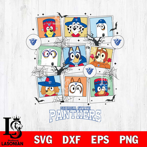 Georgia State Panthers Bluey Halloween Sport Svg Eps Dxf Png File, Digital Download, Instant Download