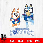 Georgia State Panthers Bluey with Chilli Dance Svg Eps Dxf Png File, Digital Download, Instant Download