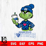 Georgia State Panthers Boujee Grinch Heart Christmas Cut Files Cricut, Svg Dxf Eps Png file, Digital download , Silhouette
