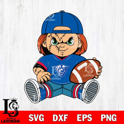Georgia State Panthers Chucky Horror 3 Svg Eps Dxf Png File, NCAA svg, Digital Download, Instant Download