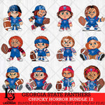 Georgia State Panthers Chucky Horror Bundle 12 SVG Eps Dxf Png File, Bundle NCAA svg, Digital Download, Instant Download