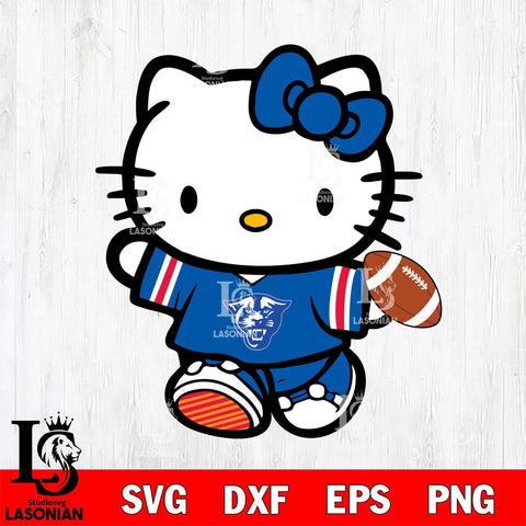 Georgia State Panthers Cute Hello Kitty Football 7 Svg Eps Dxf Png File, NCAA svg, Digital Download, Instant Download