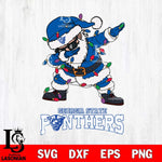 Georgia State Panthers Dabbing Santa Claus Ugly Christmas Svg dxf eps png pdf file,NCAA svg,Digital Download,Cricut file