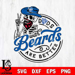 Georgia State Panthers Dad With Beard Are Better Svg Eps Dxf Png File, Digital Download, Instant Download