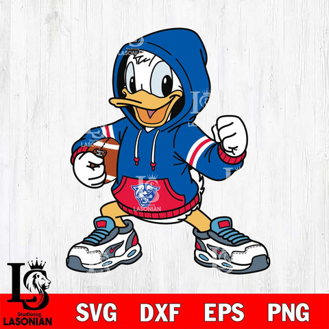 Georgia State Panthers Donald Duck Disney Christmas File Cut, NCAA SVG DXF EPS PNG FILE, Digital Download , Criucut , Silhouette