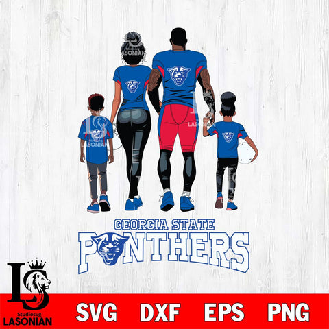 Georgia State Panthers Family Love Rugby SVG DXF EPS PNG FILE,NCAA SVG, Father day Digital Download,Instant Download, Silhouette