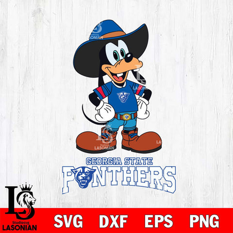 Georgia State Panthers Goofy Cowboy Sport SVG DXF EPS PNG FILE,NCAA svg ,Football Digital Download,Instant Download, Silhouette
