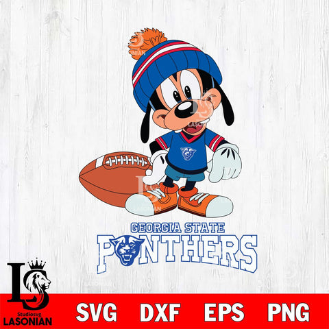 Georgia State Panthers Goofy Football SVG DXF EPS PNG FILE,NCAA svg ,Football Digital Download,Instant Download, Silhouette