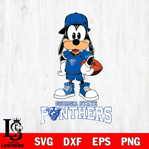 Georgia State Panthers Goofy rugby SVG DXF EPS PNG FILE,NCAA svg ,Football Digital Download,Instant Download, Silhouette