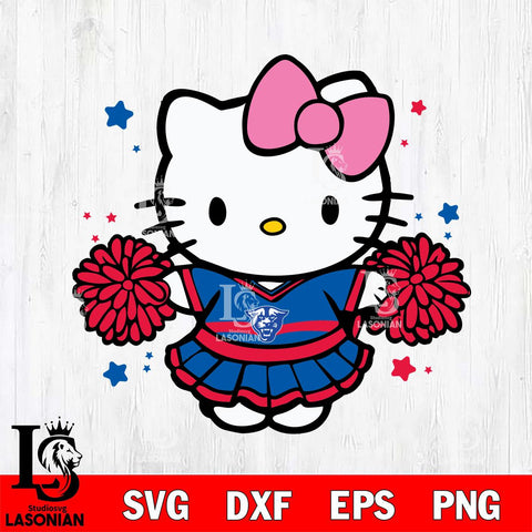 Georgia State Panthers Hello Kitty Cheerleader 10 Svg Eps Dxf Png File, Digital Download, Instant Download