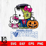 Georgia State Panthers Hello Kitty Horror 10 Svg Eps Dxf Png File, Digital Download