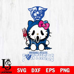 Georgia State Panthers Hello Kitty Horror 4 Svg Eps Dxf Png File, Digital Download
