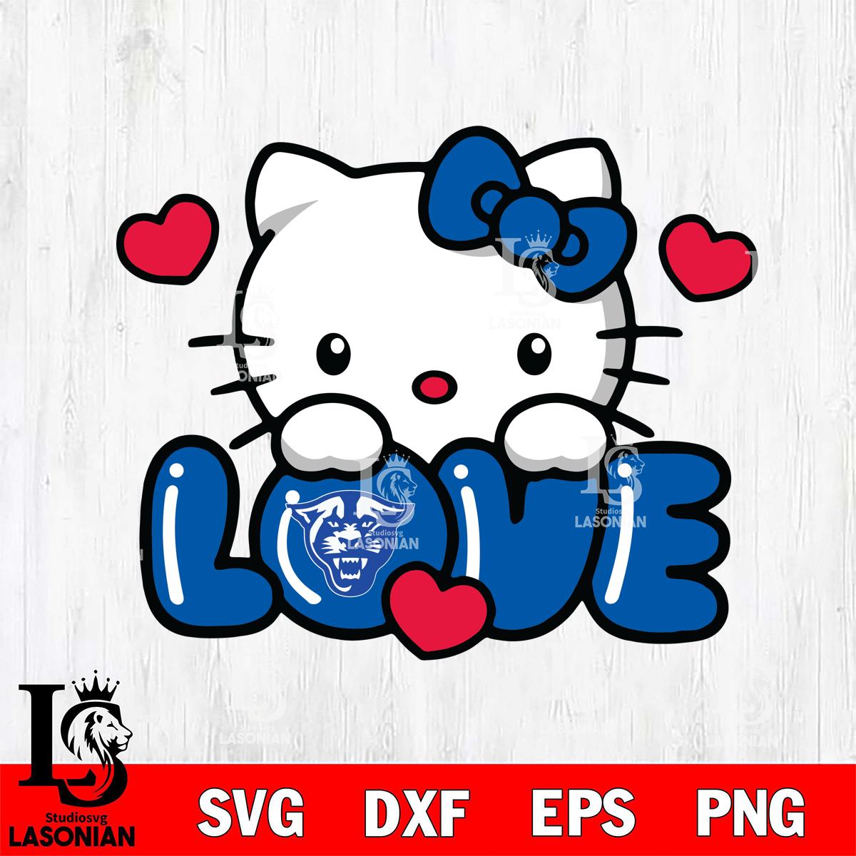 Georgia State Panthers Hello Kitty Love – lasoniansvg