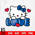 Georgia State Panthers Hello Kitty Love Svg Eps Dxf Png File, Digital Download, Instant Download