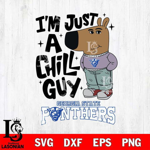 Georgia State Panthers I'm Just A Chill Guy Svg Eps Dxf Png File,NCAA Svg Files,Chill Guy svg ,Digital Download ,Instant Download, Cricut File