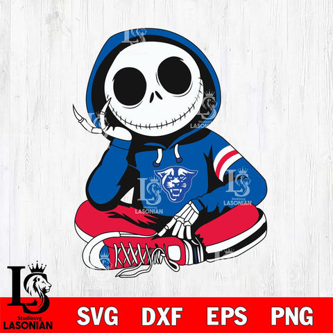 Georgia State Panthers Jack Skellington halloween Svg Eps Dxf Png File, NCAA svg, Digital Download, Instant Download